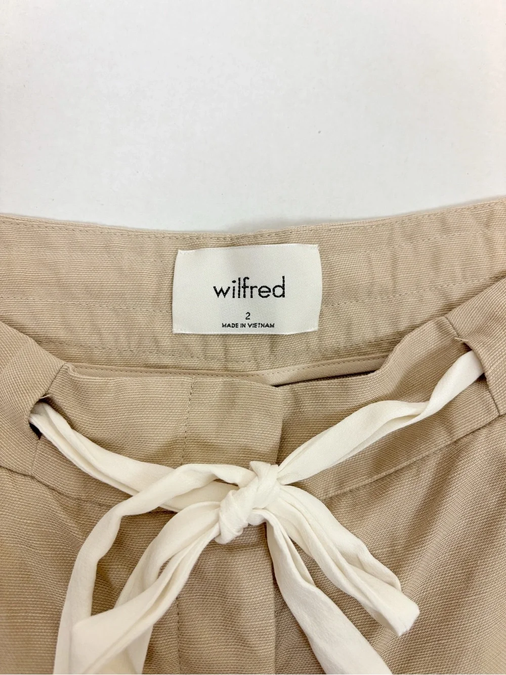 Aritzia Wilfred Allant Cropped Linen Pant Size 2